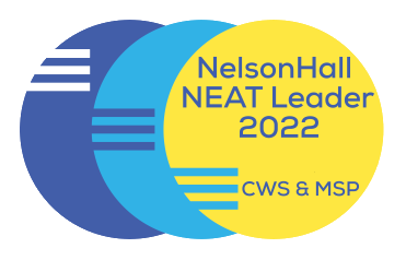 Leader in NelsonHall's NEAT Evaluation logo